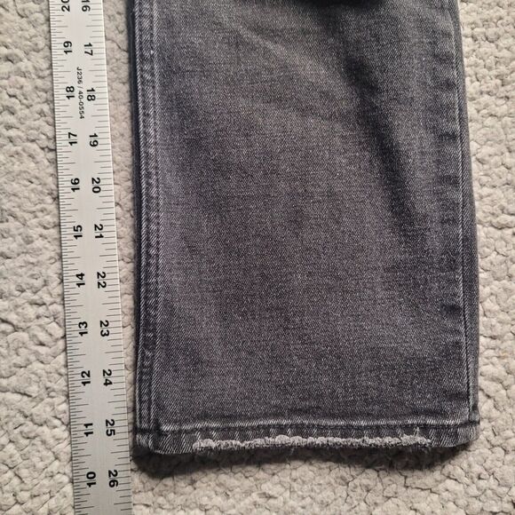 Abercrombie & Fitch Jeans Women 27 4R Black Denim Ankle Straight Ultra High Rise - Picture 8 of 8